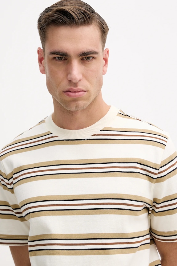 Barbour tricou din bumbac Sandwick bej MTS1530