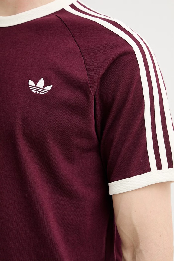 adidas Originals tricou din bumbac KQ9639 burgundia