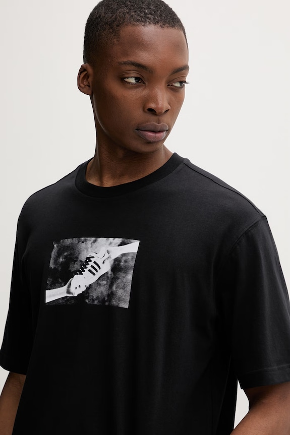 adidas Originals tričko pánske bavlnené čierna KS7611