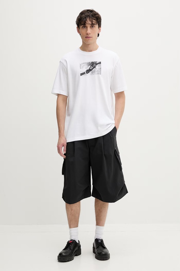 adidas Originals t-shirt męski bawełniany KS7615 biały SS26