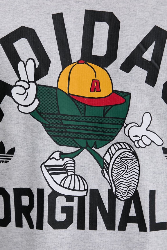 Бавовняна футболка adidas Originals KS7617 сірий