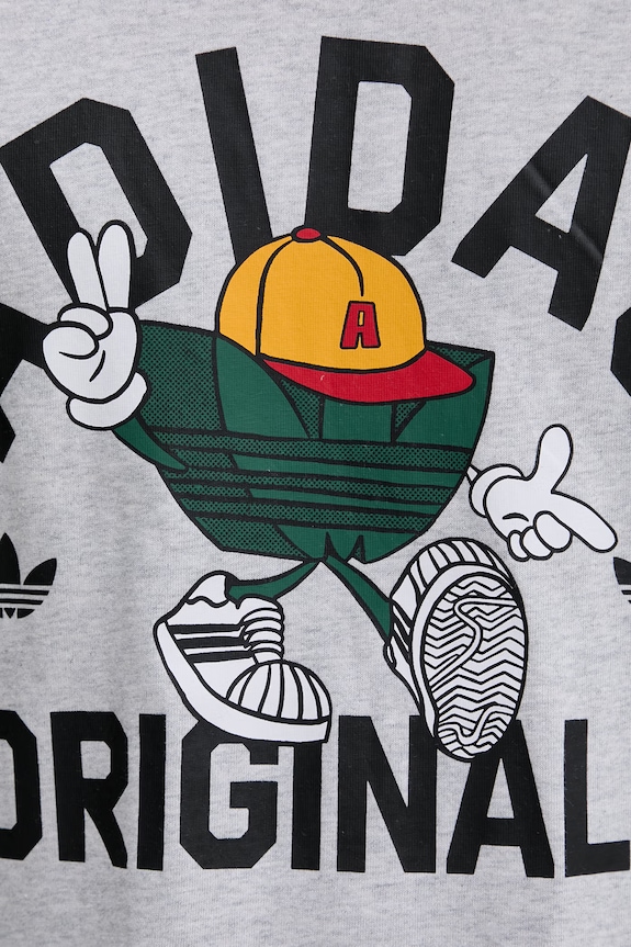 Бавовняна футболка adidas Originals KS7617 сірий