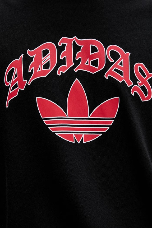Βαμβακερό μπλουζάκι adidas Originals KS7618 μαύρο