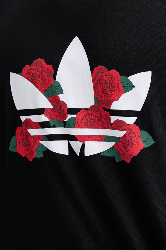 Βαμβακερό μπλουζάκι adidas Originals KS7621 μαύρο