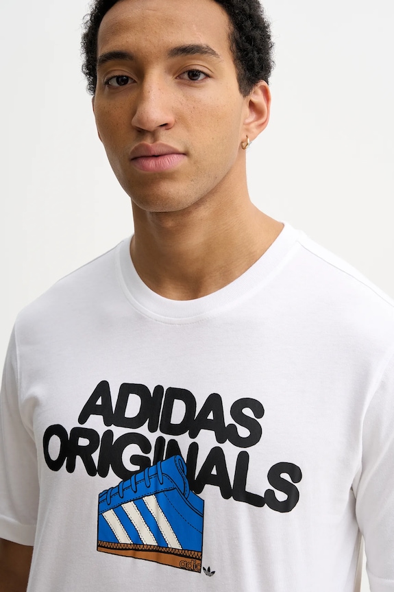 adidas Originals pamut póló fehér KT0488