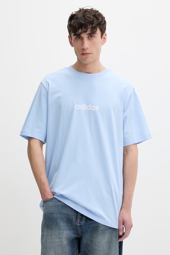 adidas tričko pánske bavlnené modrá KT0554