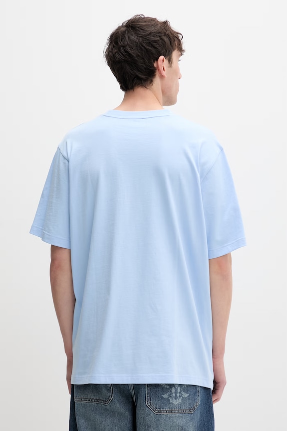 Oblečenie adidas tričko pánske bavlnené KT0554 modrá
