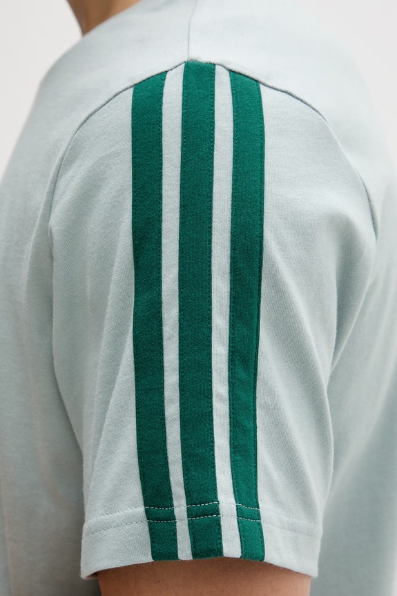 Βαμβακερό μπλουζάκι adidas KT0556 τιρκουάζ