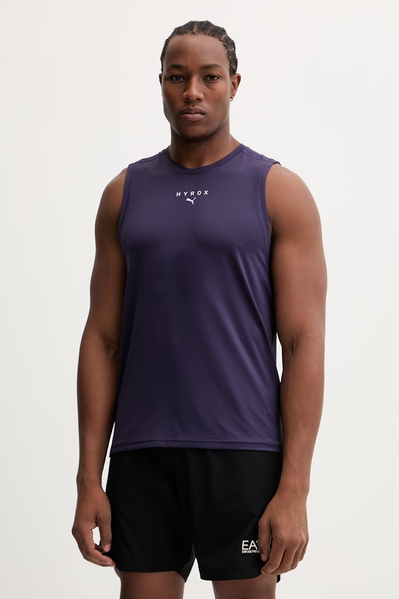 Puma tricou de antrenament Dryelite HYROX print violet 528516