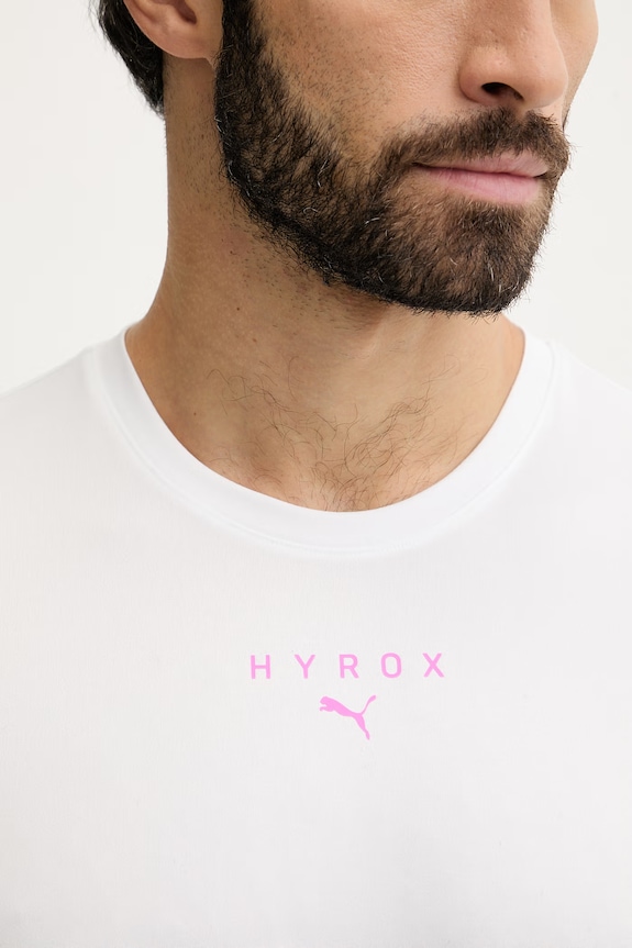 Puma t-shirt treningowy Graphic HYROX 528519 biały