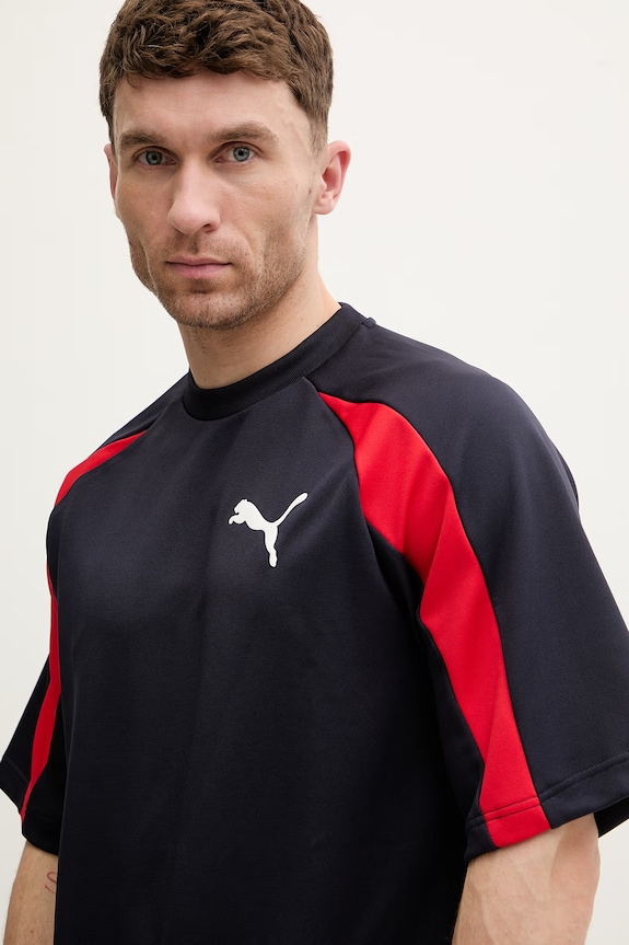 Tričko Puma Oversized Pique tmavomodrá 634403