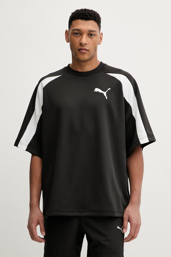 Puma tricou Oversized Pique cu modele negru 634403
