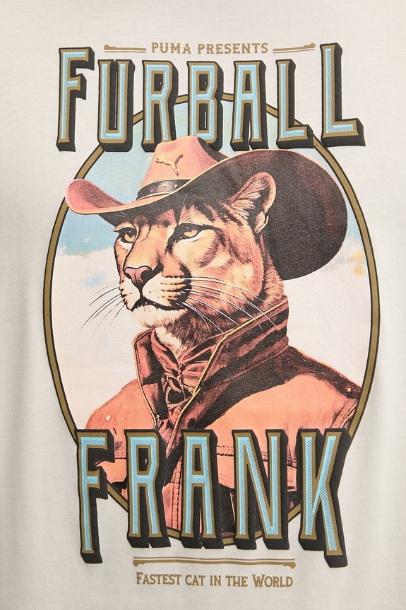 Bavlnené tričko Puma GRAPHIC 634434 béžová