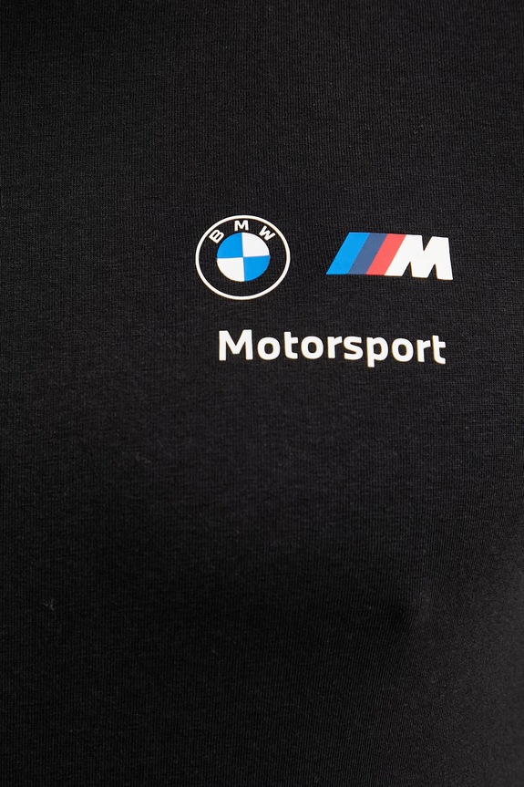 Bavlnené tričko Puma BMW Essential Logo 634897 čierna