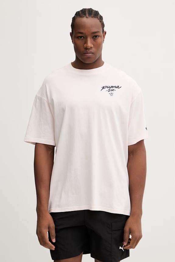 Îmbrăcăminte Puma tricou din bumbac Junior Varsity Tee 692310 roz