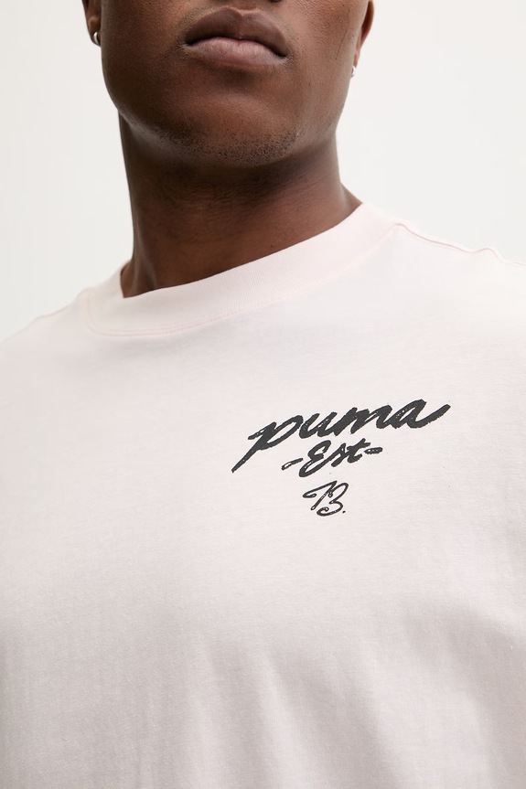 Puma tricou din bumbac Junior Varsity Tee 692310 roz