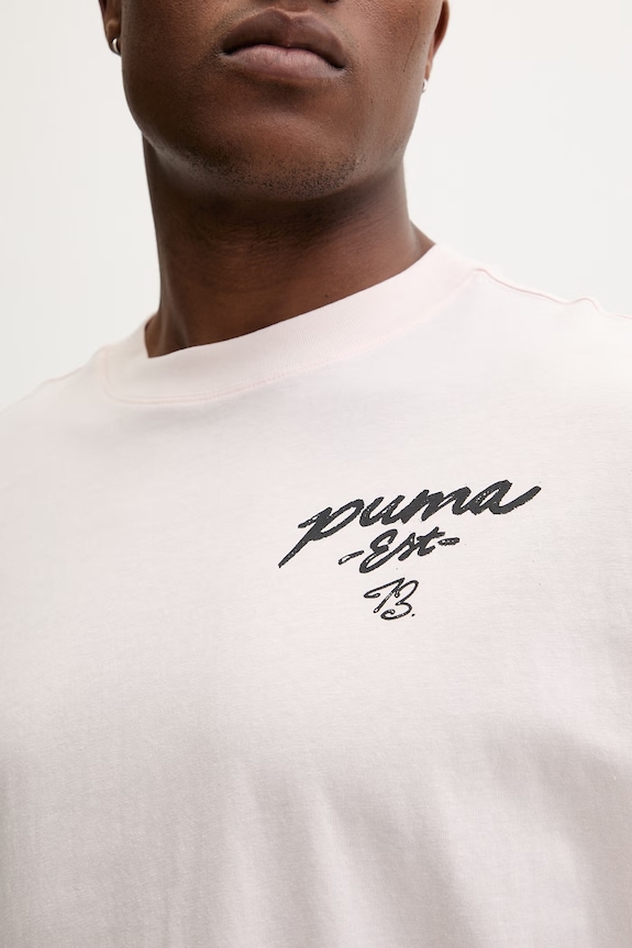 Puma tricou din bumbac Junior Varsity Tee 692310 roz