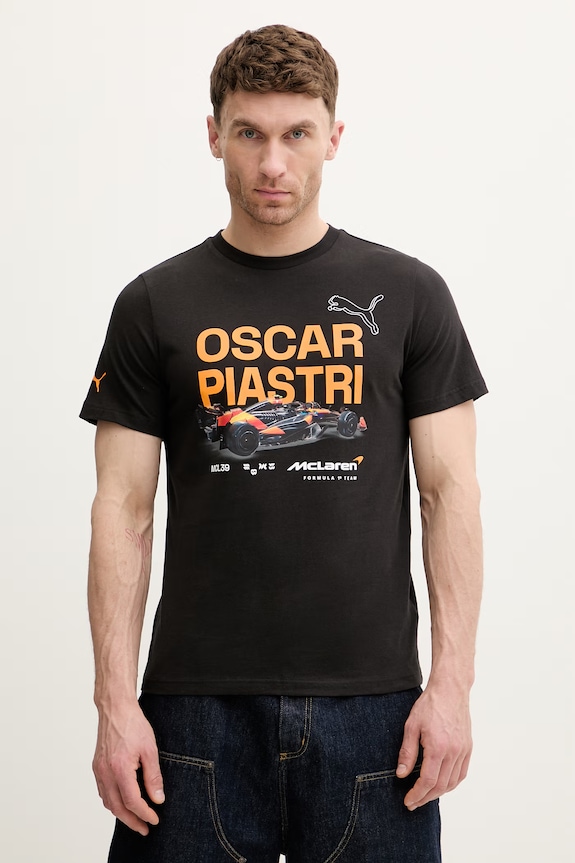 Puma tricou din bumbac McLaren print negru 637452