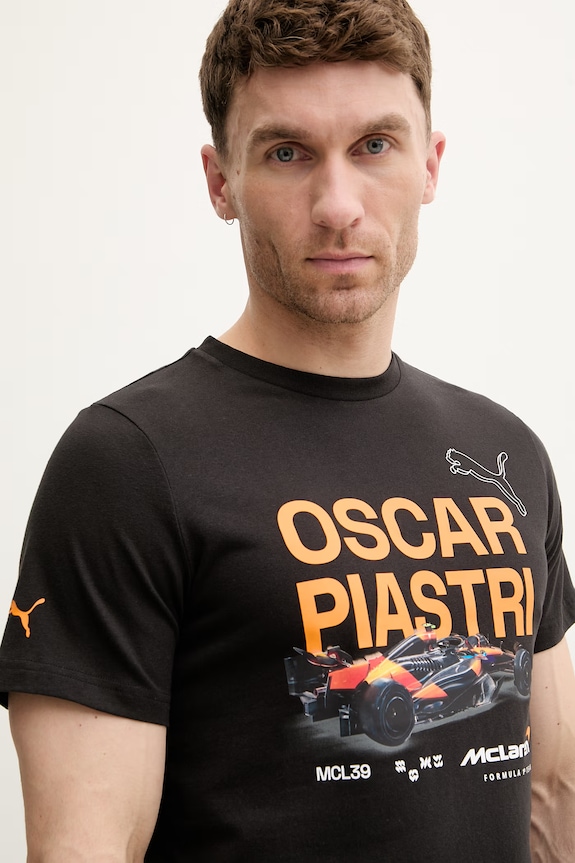 Puma tricou din bumbac McLaren negru 637452