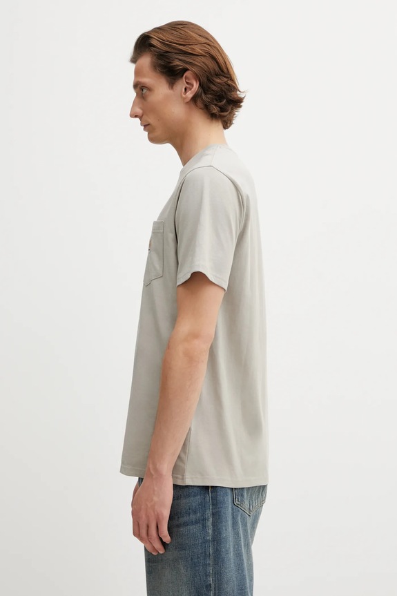 Pamučna majica Carhartt WIP SS Pocket T-Shirt I030434.3GEXX bež SS26