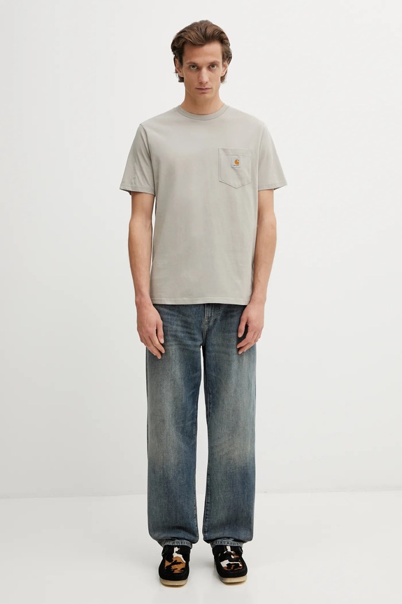 Pamučna majica Carhartt WIP SS Pocket T-Shirt I030434.3GEXX bež