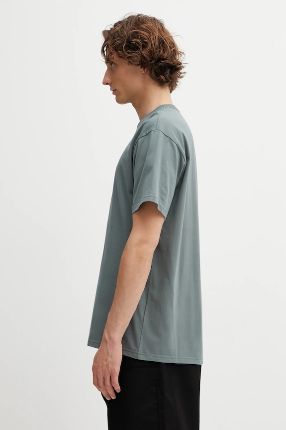 Carhartt WIP cotton t-shirt SS Chase T-Shirt I026391.3H4XX green SS26