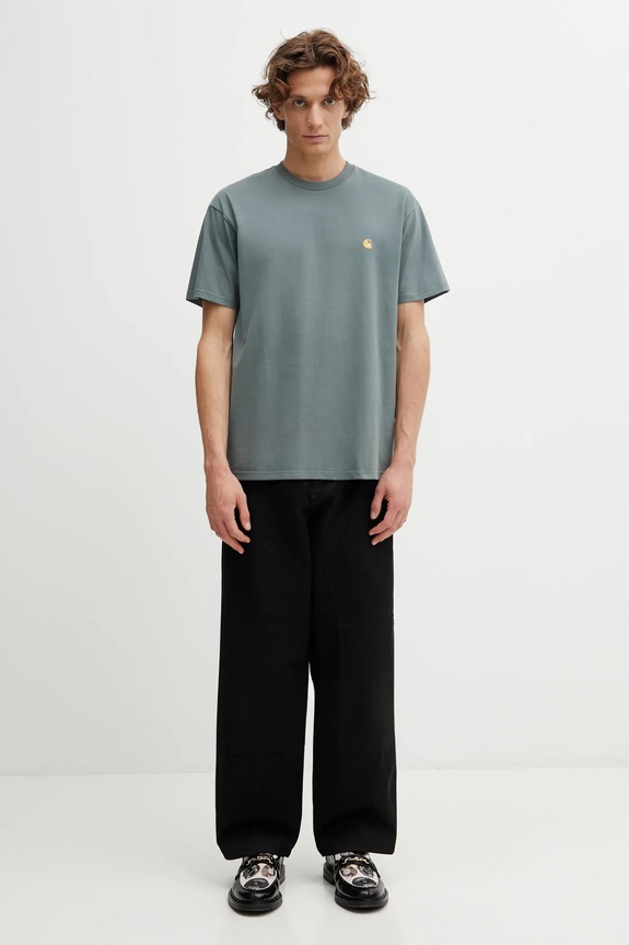 Carhartt WIP cotton t-shirt SS Chase T-Shirt I026391.3H4XX green