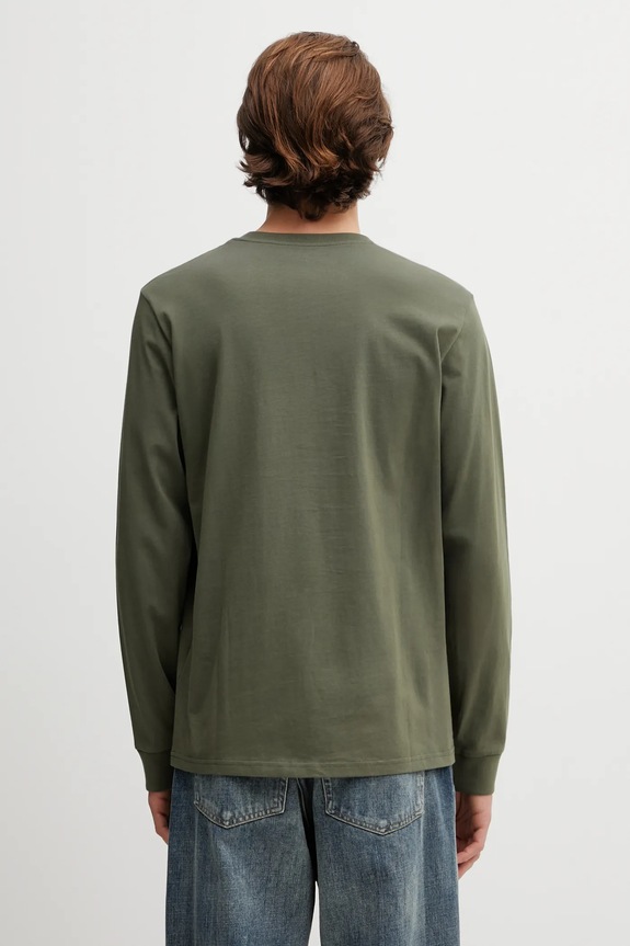 Odjeća Pamučna majica dugih rukava Carhartt WIP LS Pocket T-Shirt I030437.11XX zelena