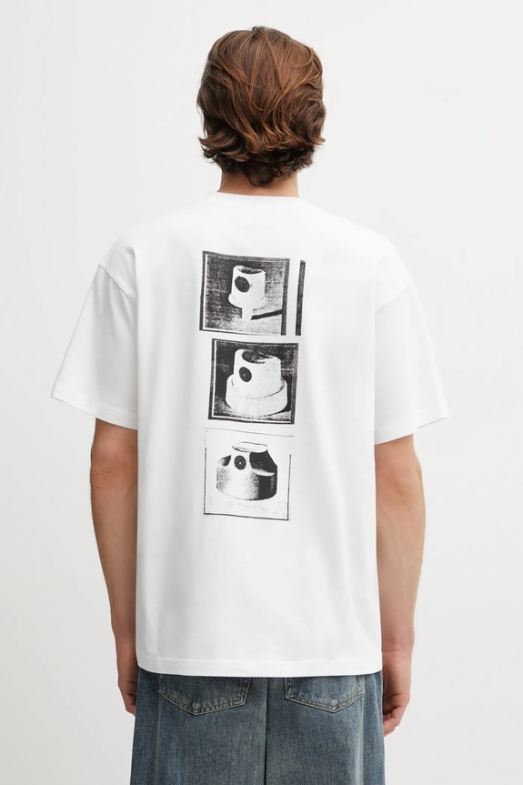 Carhartt WIP cotton t-shirt SS Caps T-Shirt relaxed white I036012.02XX