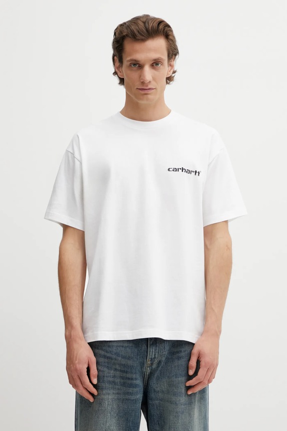 Clothing Carhartt WIP cotton t-shirt SS Caps T-Shirt I036012.02XX white