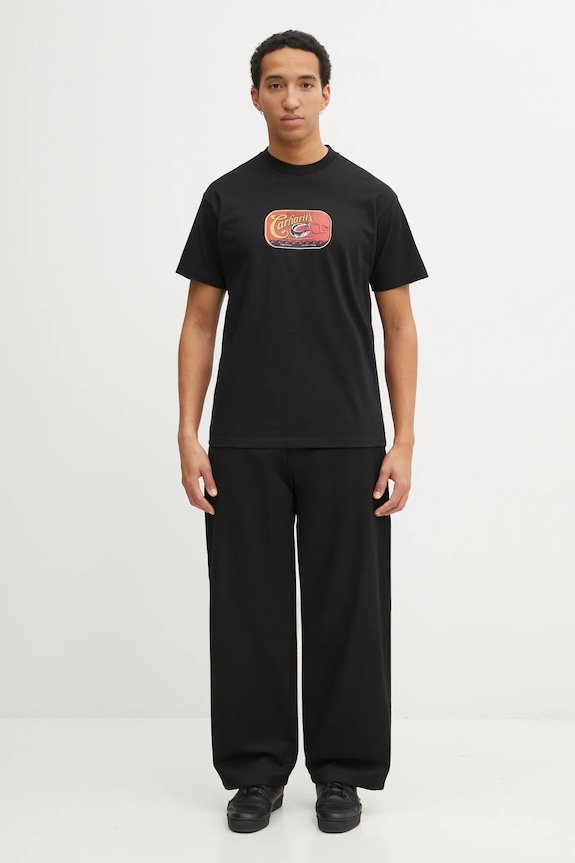 Carhartt WIP cotton t-shirt SS Sardinas T-Shirt I036005.89XX black