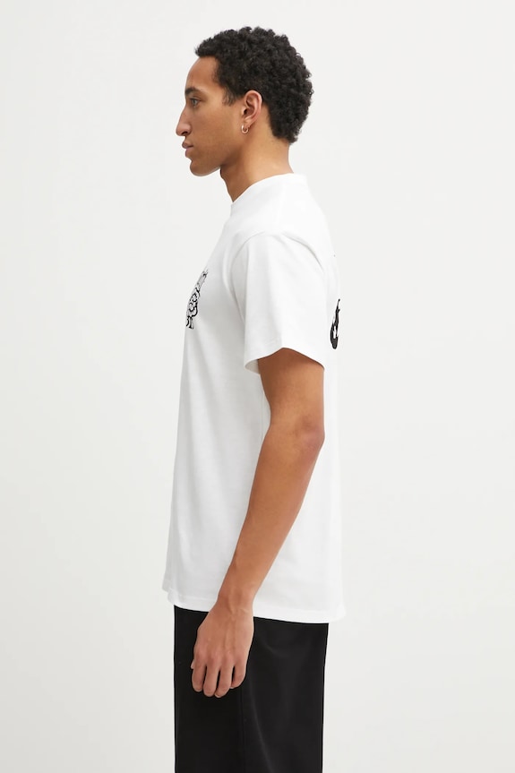 Bavlnené tričko Carhartt WIP SS Commuting Tales T-Shirt I036010.02XX biela SS26