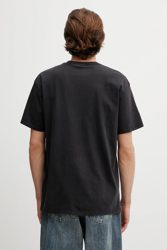 Clothing Carhartt WIP cotton t-shirt SS Faded Pond Corps T-Shirt I036064.8960 black
