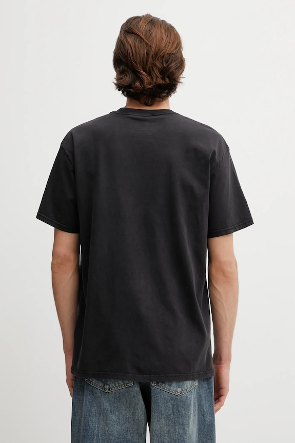 Clothing Carhartt WIP cotton t-shirt SS Faded Pond Corps T-Shirt I036064.8960 black