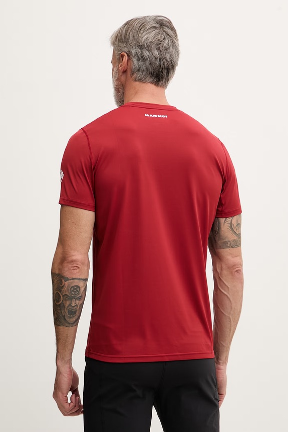 Oblečenie Mammut tričko pánske Selun 1017.07650 burgundské