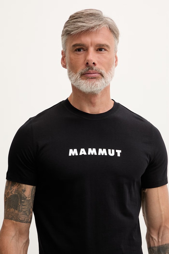 Mammut tričko pánske bavlnené čierna 1017.07820