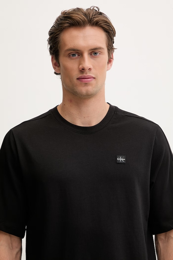 Calvin Klein Performance T-shirt treningowy męski z bawełną czarny LVGMS6K112