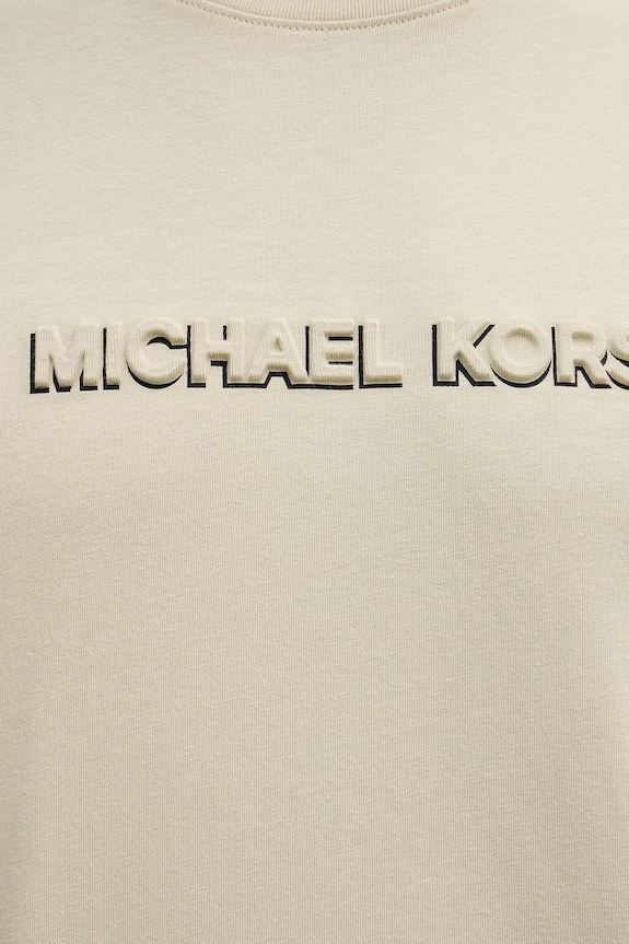 Michael Kors t-shirt bawełniany CF552SJ1V2 beżowy