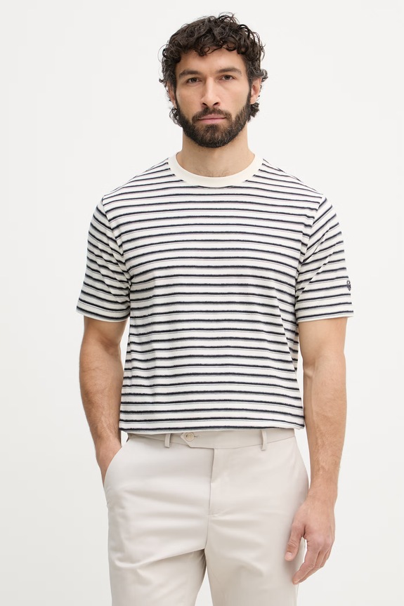 Mos Mosh tricou pentru bărbați, din bumbac Dani bleumarin 510020