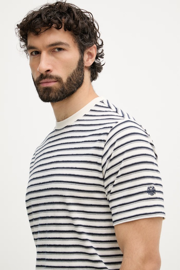 Mos Mosh tricou pentru bărbați, din bumbac Dani bleumarin 510020