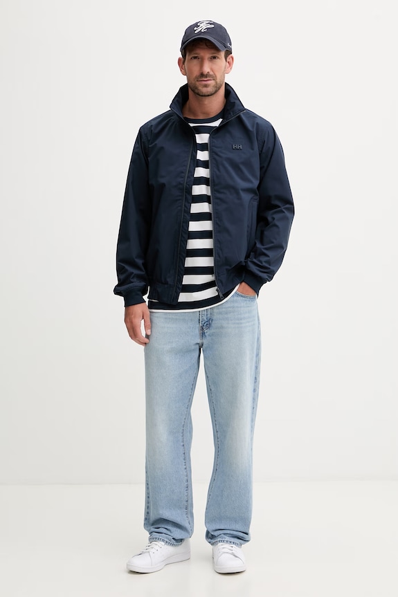 Helly Hansen футболка для мужчин из хлопка HUDSON 54530 тёмно-синий SS26