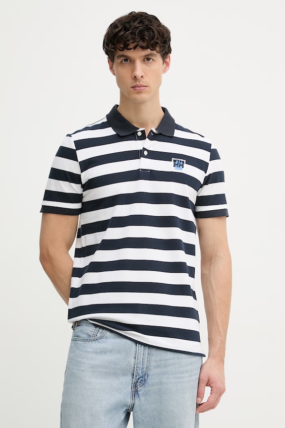 Helly Hansen polo pentru bărbați, din bumbac TOULON bleumarin 54549.