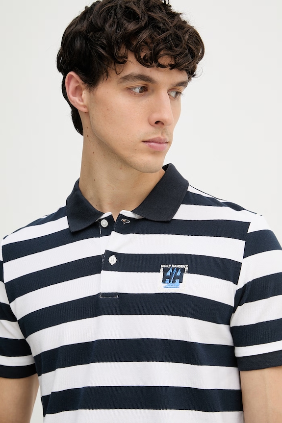 Helly Hansen polo pentru bărbați, din bumbac TOULON bleumarin 54549.
