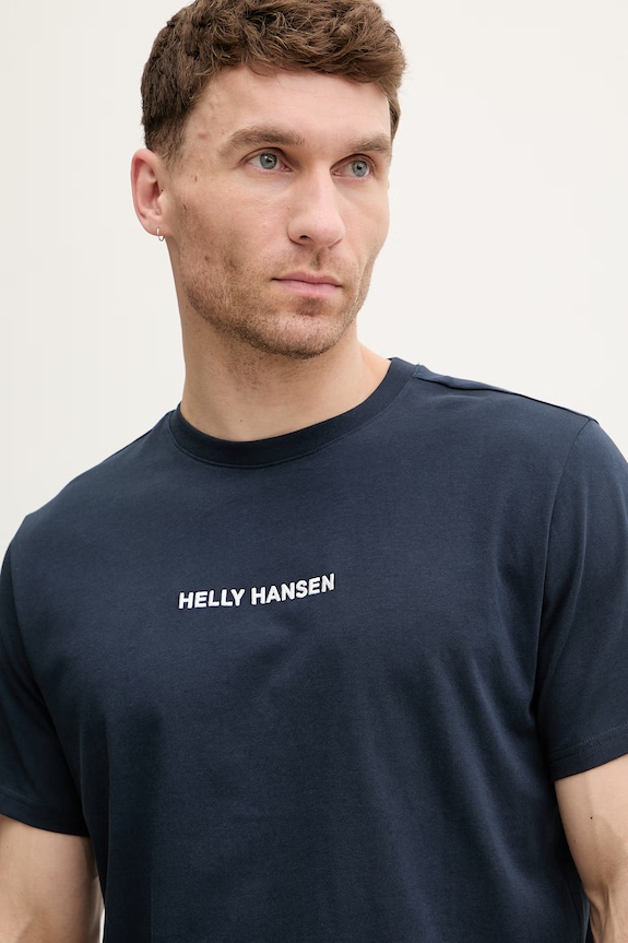 Helly Hansen t-shirt męski bawełniany CORE granatowy 54598.597