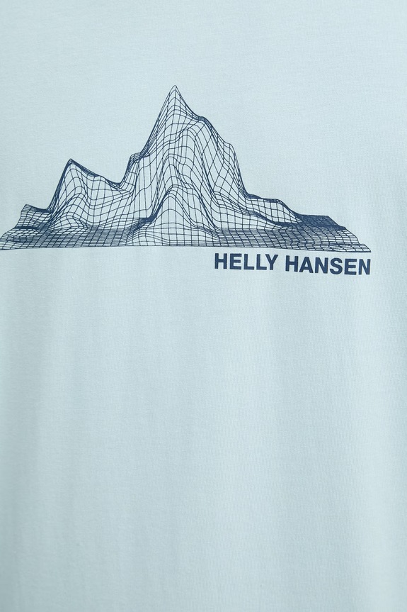 Helly Hansen tricou pentru bărbați, din bumbac MASSIF GRAPHIC 54600.538 albastru