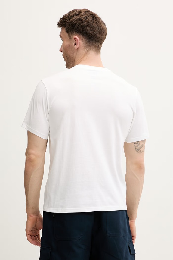 Helly Hansen t-shirt męski bawełniany SHORELINE 54601.002 biały SS26