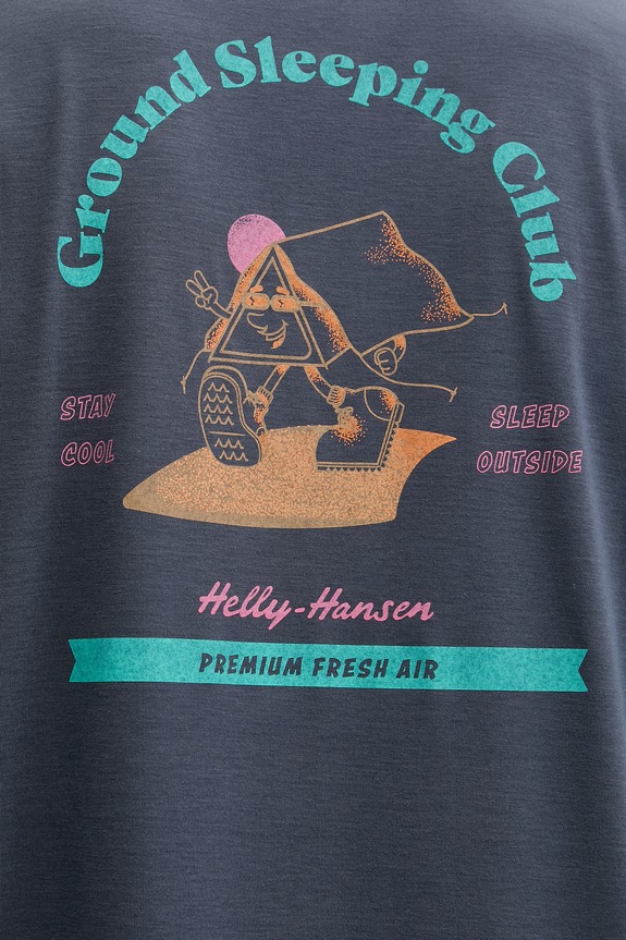 Helly Hansen tričko pánske SKOG RECYCLED GRAPHIC 63082.860 tmavomodrá