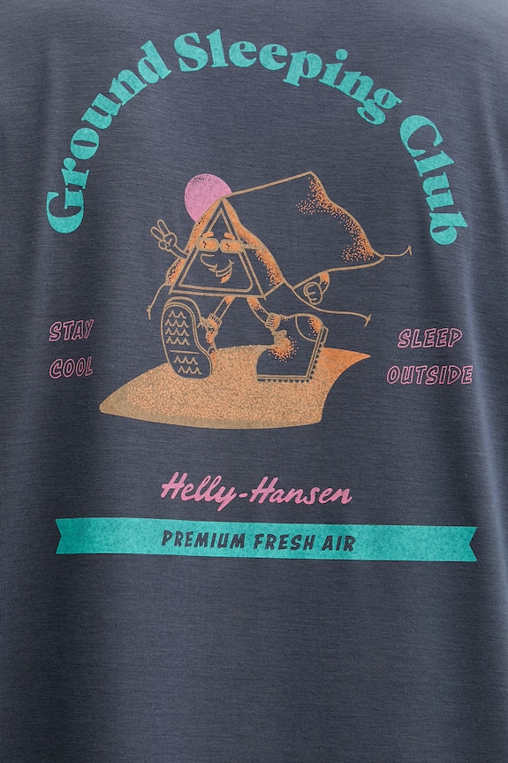 Helly Hansen tričko pánske SKOG RECYCLED GRAPHIC 63082.860 tmavomodrá