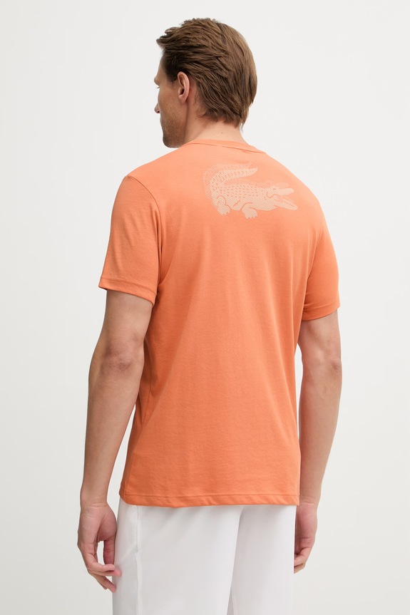 Odzież Lacoste T-shirt męski TH0003 pomarańczowy