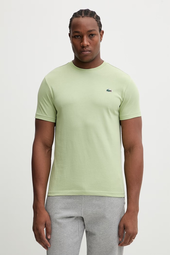 Lacoste T-shirt męski nadruk zielony TH0003